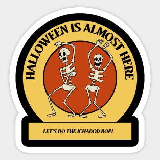 Halloween Ichabod Bop T-shirt Sticker